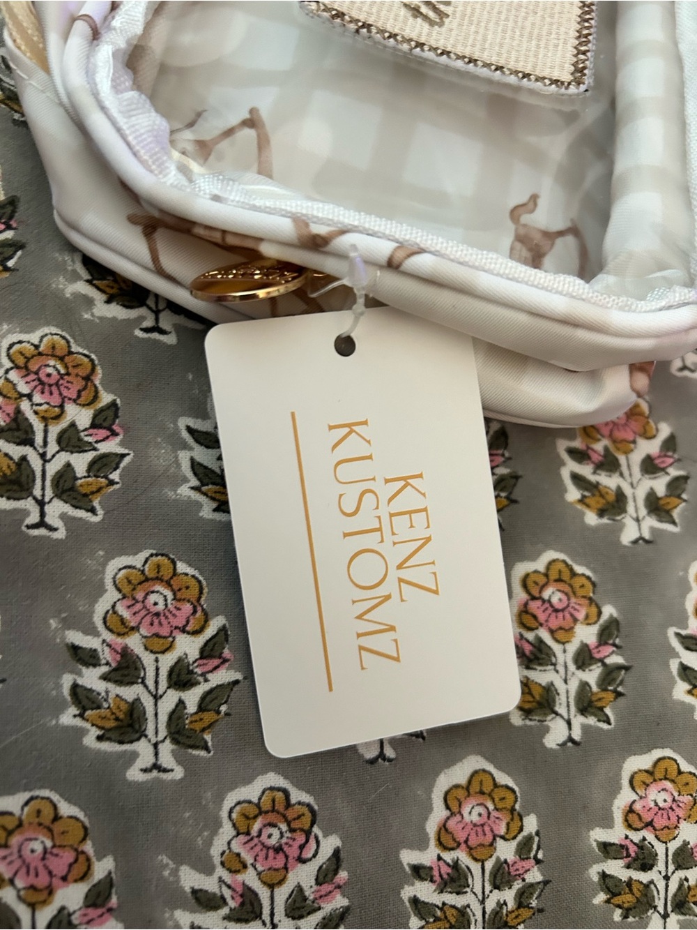 Kenz Kustomz Thank Heaven For Little Girls in Cream & Tan - Picture 3 of 4